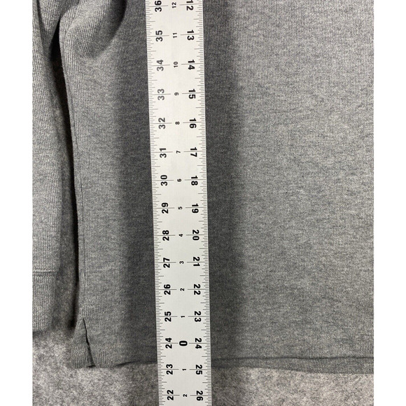 Polo Ralph Lauren Shirt Mens Large Grey Mock Neck 1/4 Zip Vintage Preppy - Picture 3 of 11